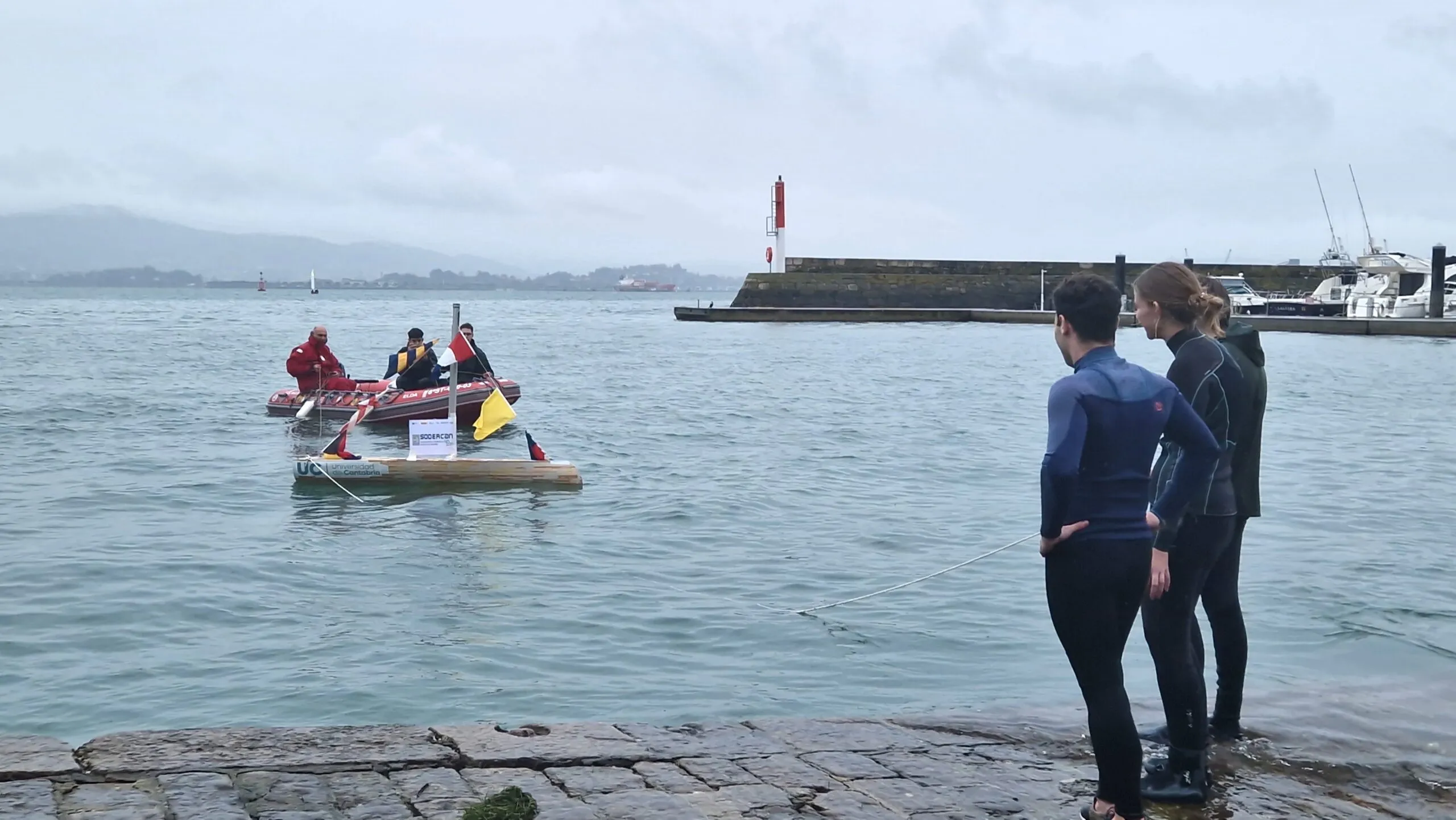 El velero autónomo Vaucan de la Universidad de Cantabria ya navega rumbo a un reto internacional