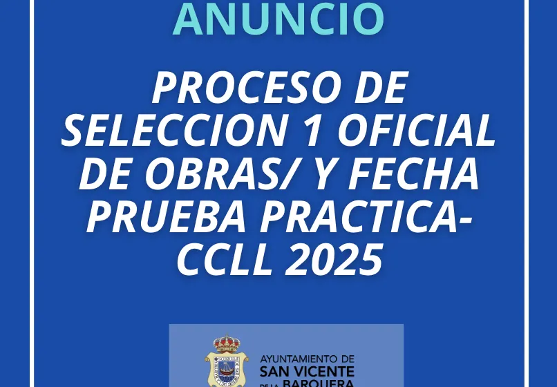 RESULTADO PROCESO SELECCIÓN DE 1 OFICIAL OBRAS-PROGRAMA COLABORACIÓN SERVICIO CÁNTABRO DE EMPLEO