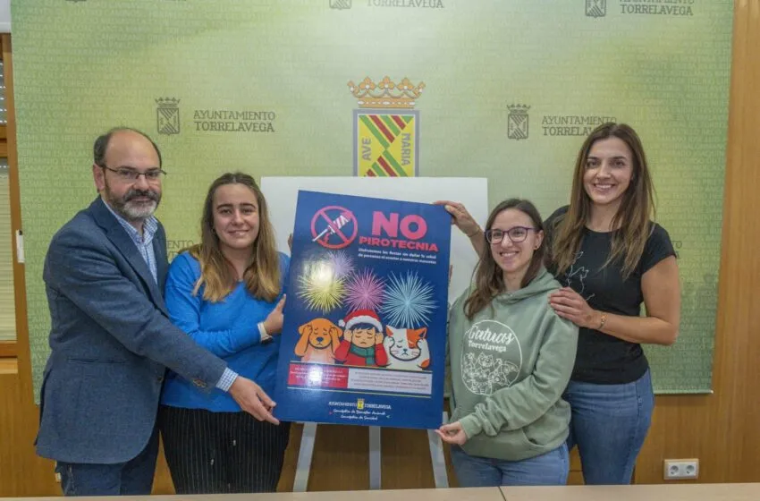  Torrelavega presenta la campaña ‘No a la pirotecnia’ y limita su uso en Nochevieja a una hora tras las campanadas
