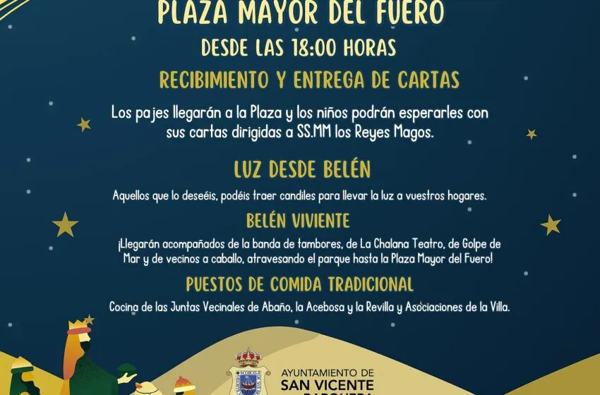  San Vicente de la Barquera recibe este sábado a los Pajes Reales en la Plaza Mayor del Fuero