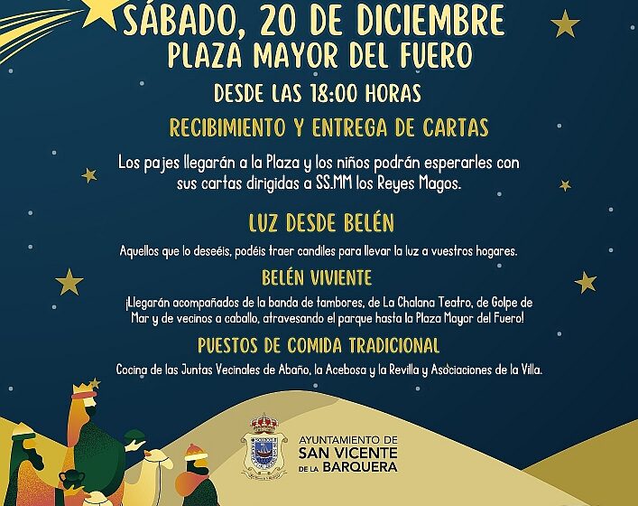  San Vicente de la Barquera recibe el sábado 20 de diciembre a los Pajes Reales