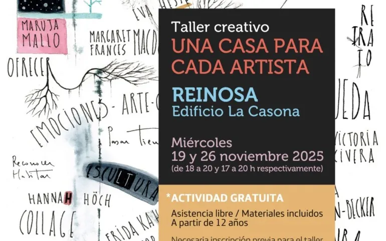  Cultura Expandida traerá a Reinosa el taller creativo sobre arte “Una casa para cada artista”