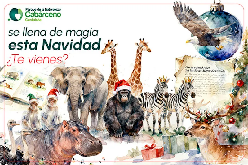  El Parque de Cabárceno celebra diciembre con una variada programación navideña de espectáculos y actividades didácticas