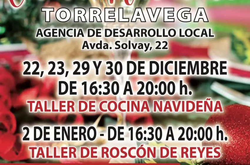  Torrelavega abre la inscripción para los Talleres de Cocina Navideña y de Roscón de Reyes