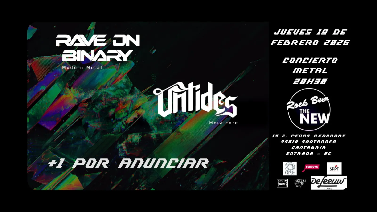 Rave On Binary desata su ritual futurista en Santander el 19 de febrero