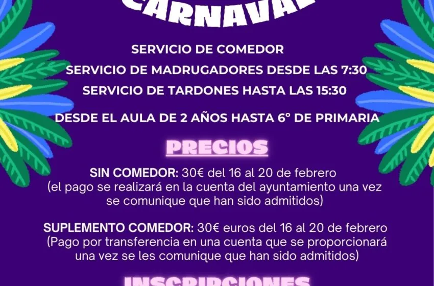 Bezana abre la inscripción para su campamento urbano de Carnaval con servicios ampliados de conciliación