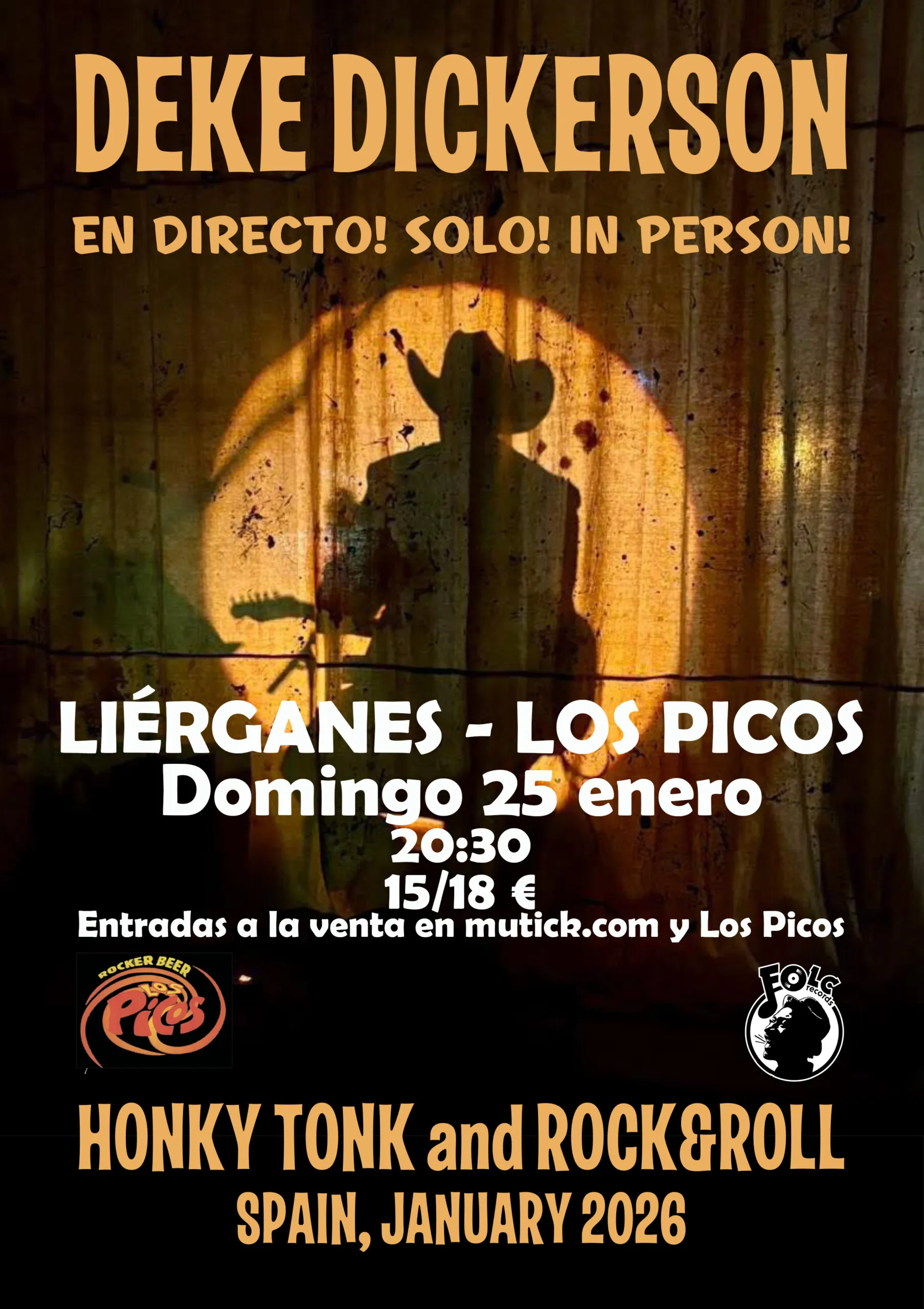 Por primera vez, Deke Dickerson en solitario regresa al templo del Rock & Roll cántabro