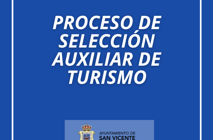  RESULTADO PROCESO SELECTIVO 1 PLAZA AUXILIAR DE TURISMO