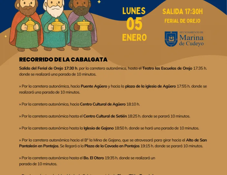  Cabalgata de Reyes Magos 2026 en Marina de Cudeyo