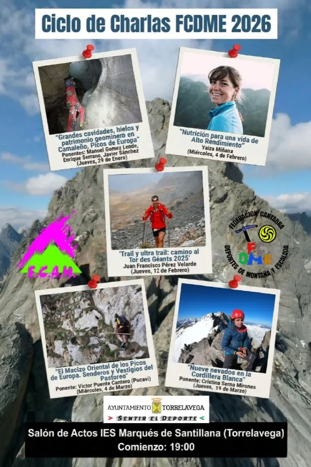 El 29 de enero comienza una nueva edición del ciclo de charlas sobre montaña y escalada