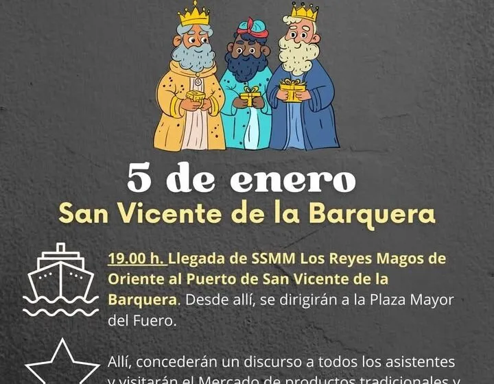  Todo preparado en San Vicente de la Barquera para la Cabalgata de Reyes Magos el lunes 5 de enero