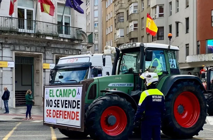  Varias calles quedarán mañana cortadas al tráfico debido a la manifestación con tractores