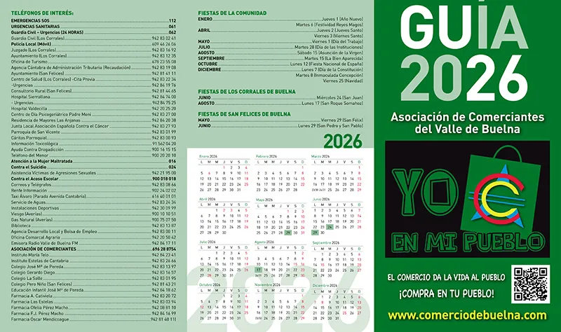 El Gobierno de Cantabria apoya la nueva guía del comercio de la Asociación de Comerciantes y Empresarios del Valle de Buelna