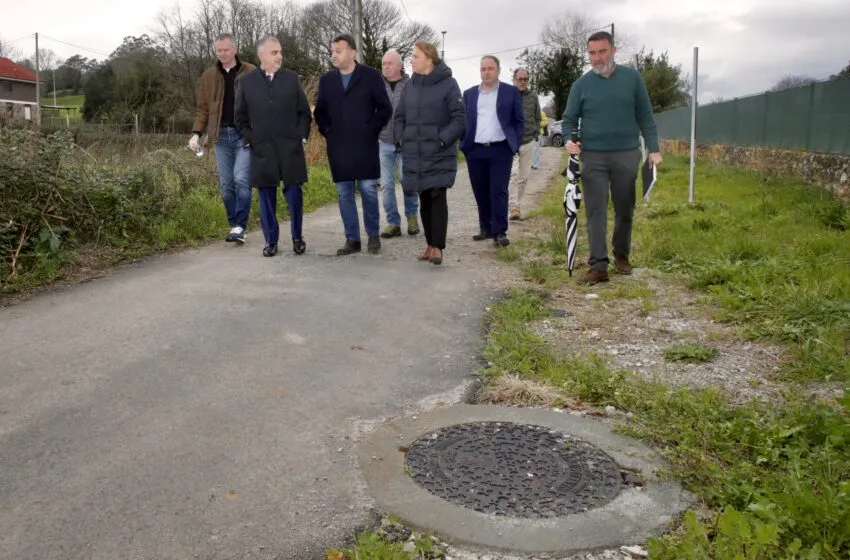  Media inaugura las obras de saneamiento ejecutadas en la localidad de Agüero en Marina de Cudeyo