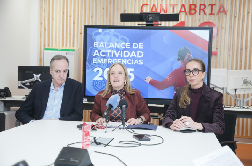  El 112 Cantabria cerró 2025 con cifras récord en intervenciones de emergencia con 84.700 y recibió 283.000 llamadas
