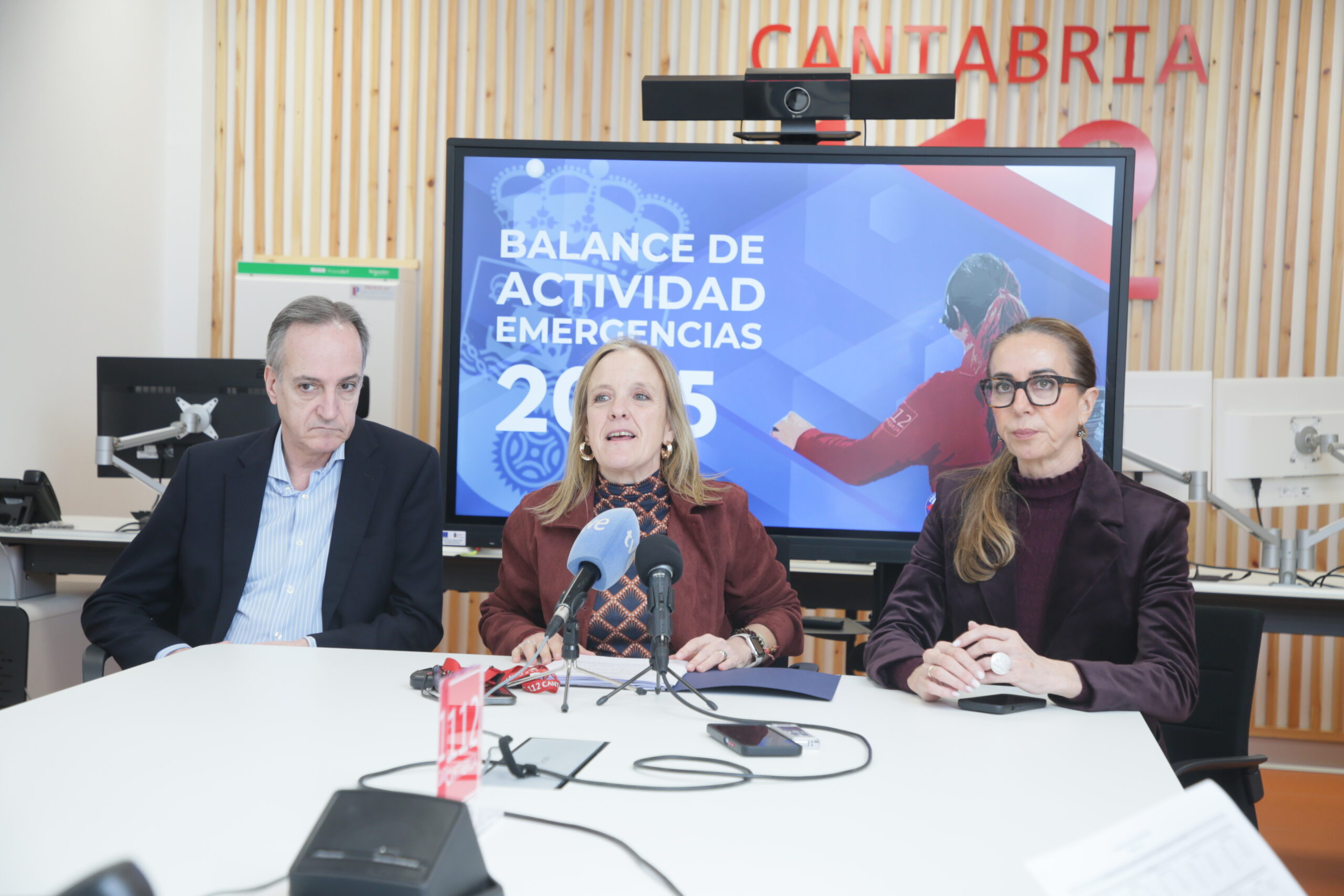 El 112 Cantabria cerró 2025 con cifras récord en intervenciones de emergencia con 84.700 y recibió 283.000 llamadas