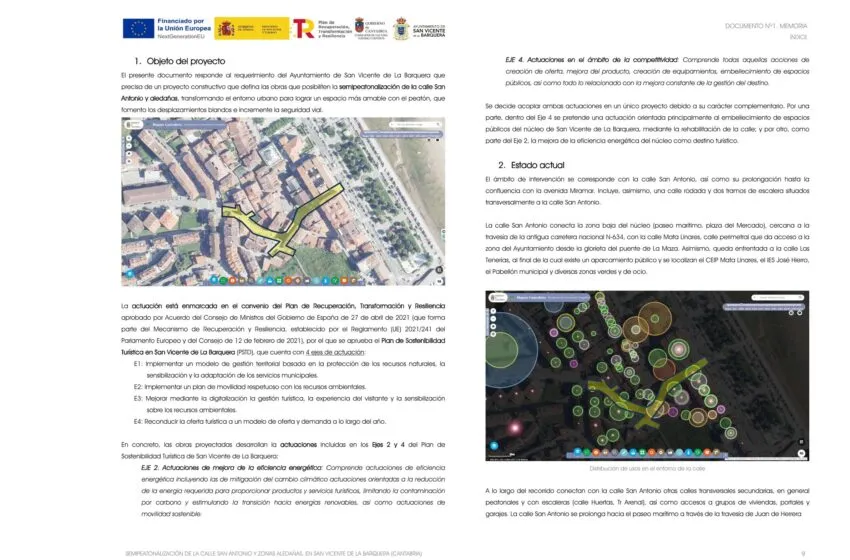  San Vicente de la Barquera invertirá más de 380.000 euros en la semipeatonalización de la calle San Antonio y aledañas