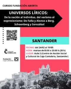 Noticias de Cantabria | El Cántabro | La Fundación Comillas acerca la ópera y la zarzuela del siglo XX al público cántabro con un nuevo curso en Santander Noticias de Cantabria | El Cántabro | La Fundación Comillas acerca la ópera y la zarzuela del siglo XX al público cántabro con un nuevo curso en Santander
