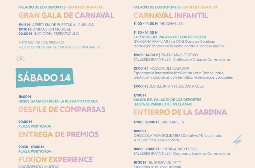 Santander da inicio mañana a tres días llenos de actividades con motivo de su Carnaval
