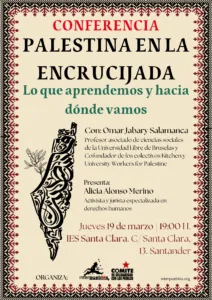 Noticias de Cantabria | El Cántabro | Santander acoge un coloquio sobre Palestina en un contexto de creciente tensión internacional