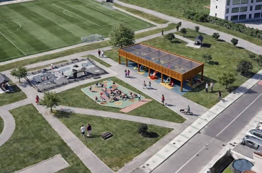 Polanco invertirá 300.000 euros en cubrir el parque infantil de Rinconeda para hacerlo utilizable todo el año