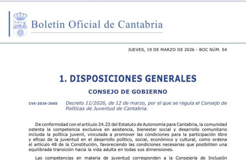 El Gobierno publica en el BOC el decreto que regula el Consejo de Políticas de Juventud como órgano de cooperación y coordinación interinstitucional