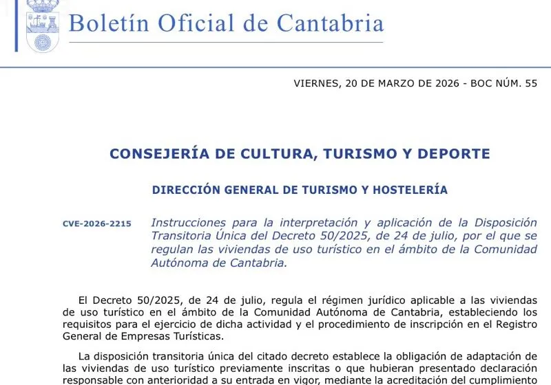  La Consejería de Turismo traslada tranquilidad a los propietarios de Viviendas Turísticas sobre el periodo de adaptación al nuevo decreto