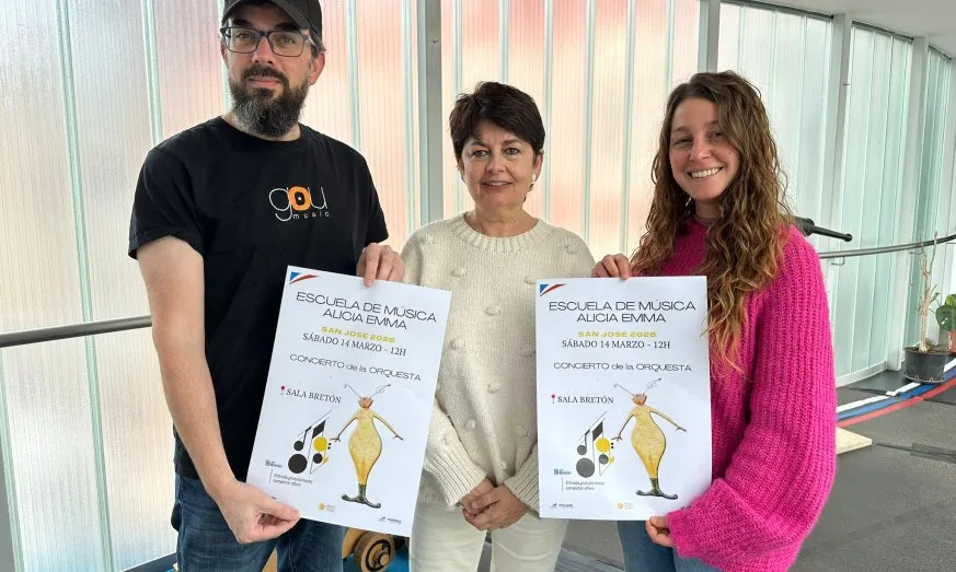 LA ESCUELA DE MÚSICA ALICIA EMMA OFRECERÁ UN CONCIERTO DE SU ORQUESTA DENTRO DE LAS FIESTAS DE SAN JOSÉ 2026