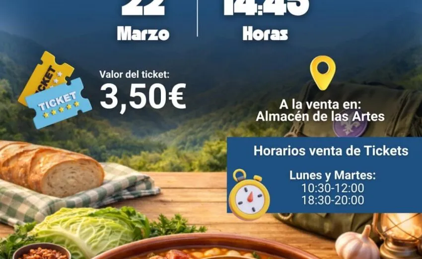 YA ESTÁN A LA VENTA LOS TICKETS DE COCIDO MONTAÑÉS PARA EL ENCUENTRO POPULAR DE #SANJOSÉ2026