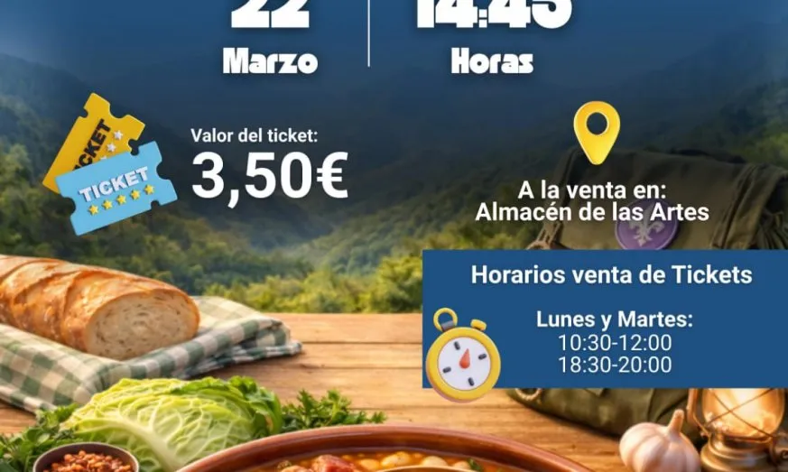 YA ESTÁN A LA VENTA LOS TICKETS DE COCIDO MONTAÑÉS PARA EL ENCUENTRO POPULAR DE #SANJOSÉ2026