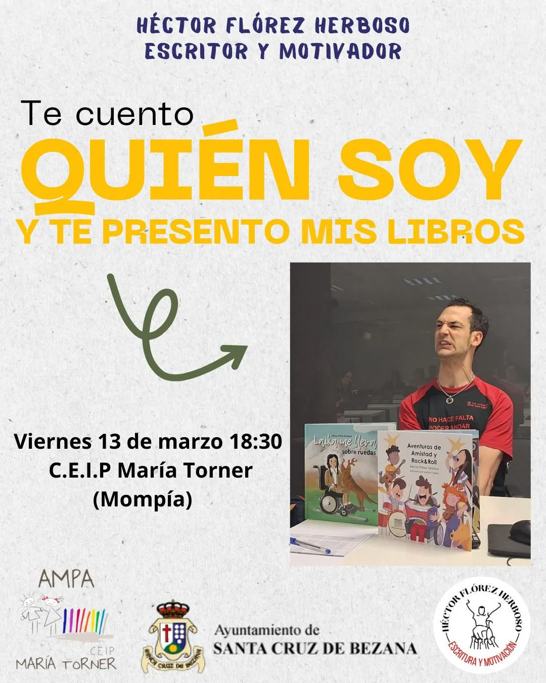 Inclusión, motivación y superación personal, la historia detrás de los libros de Héctor Flórez Herboso