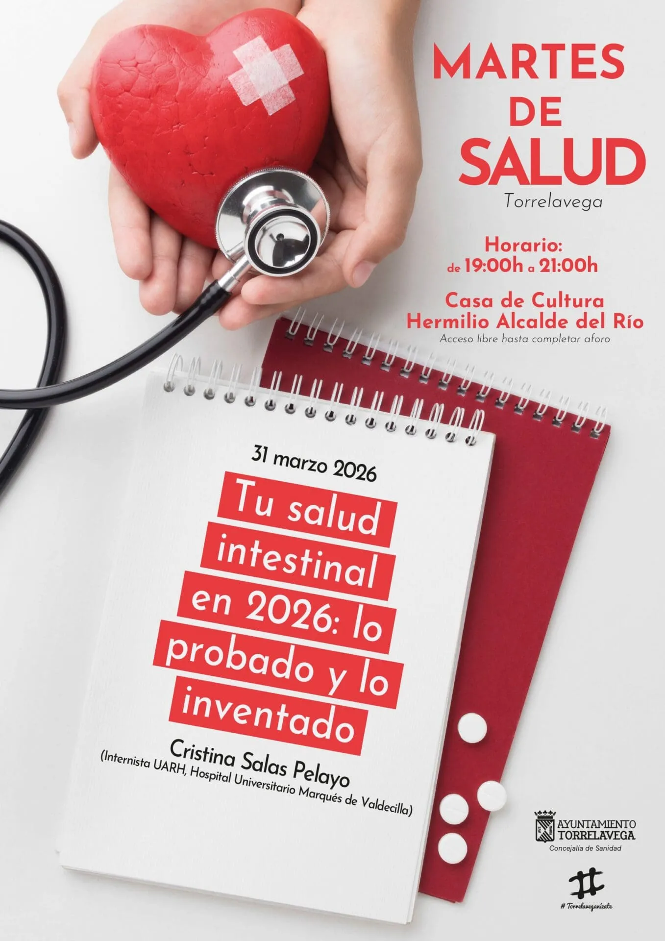 Nueva conferencia del ciclo “Martes de Salud” sobre salud intestinal