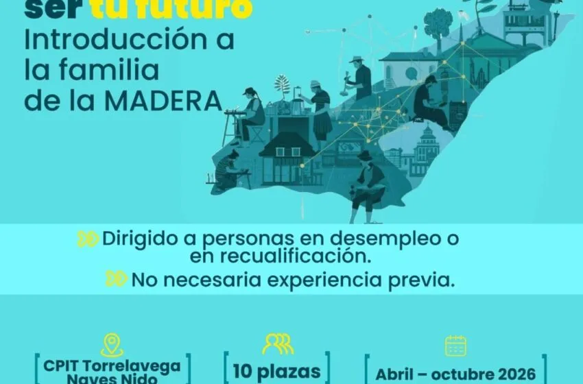  Abierto el plazo de inscripción para el programa de formación en carpintería y mueble