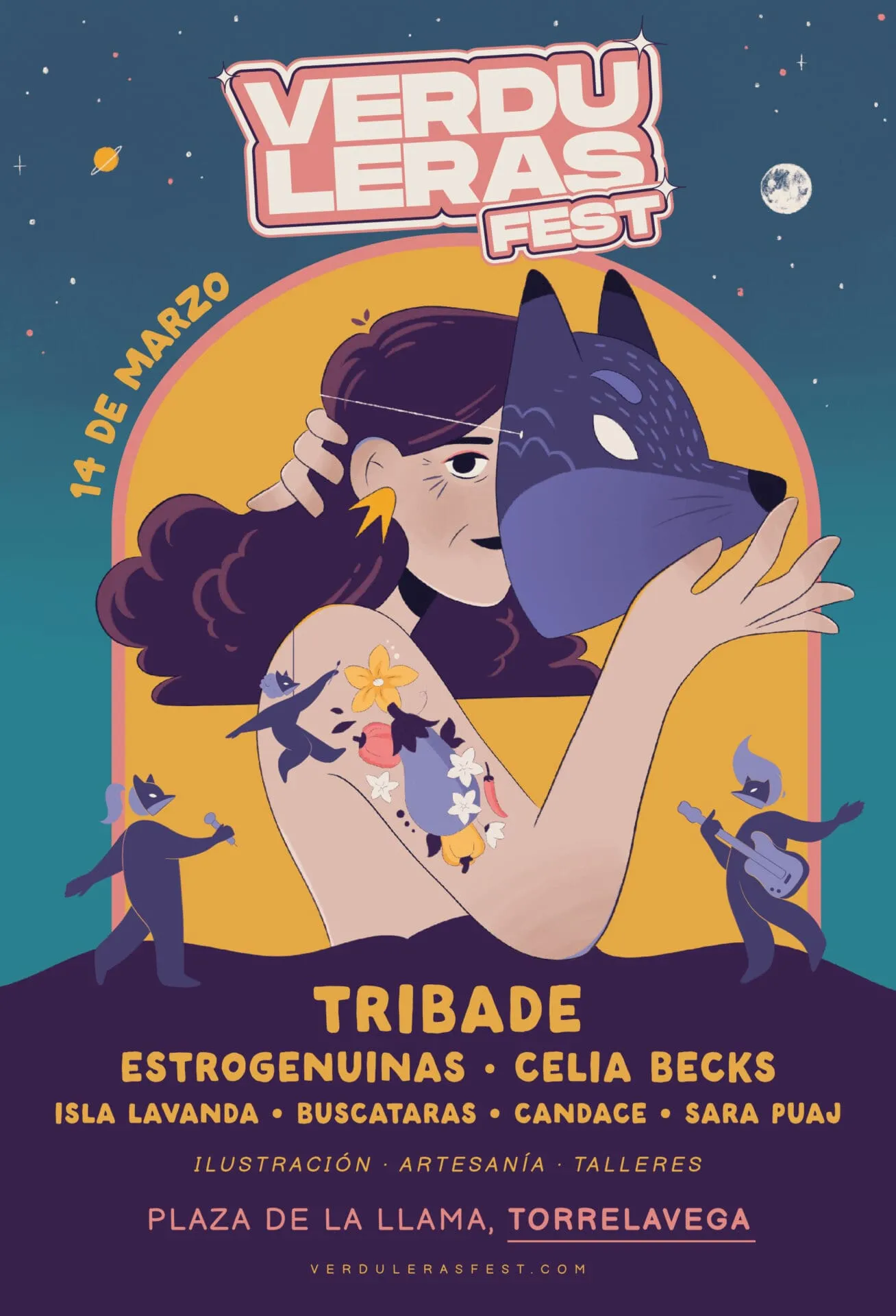 Tribade, Estrogenuinas y Celia Becks encabezan mañana el Verduleras Fest en Torrelavega