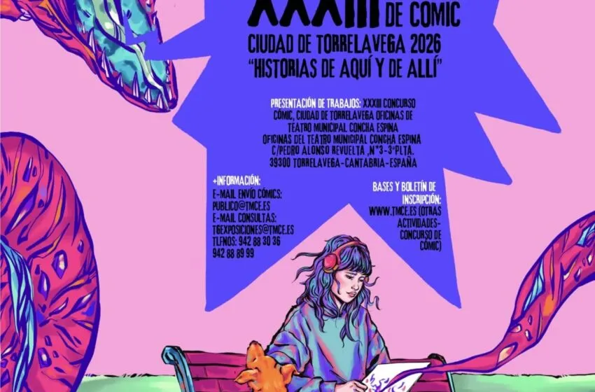  Abierto el plazo de presentación de trabajos para participar en el XXXIII Concurso de Cómic Ciudad de Torrelavega “Historias de aquí y de allí” 2026