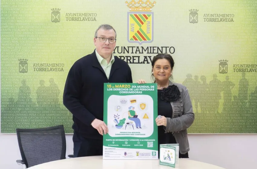  Torrelavega conmemora el Día Mundial de los Derechos del Consumidor con un punto informativo en la calle y actividades de sensibilización