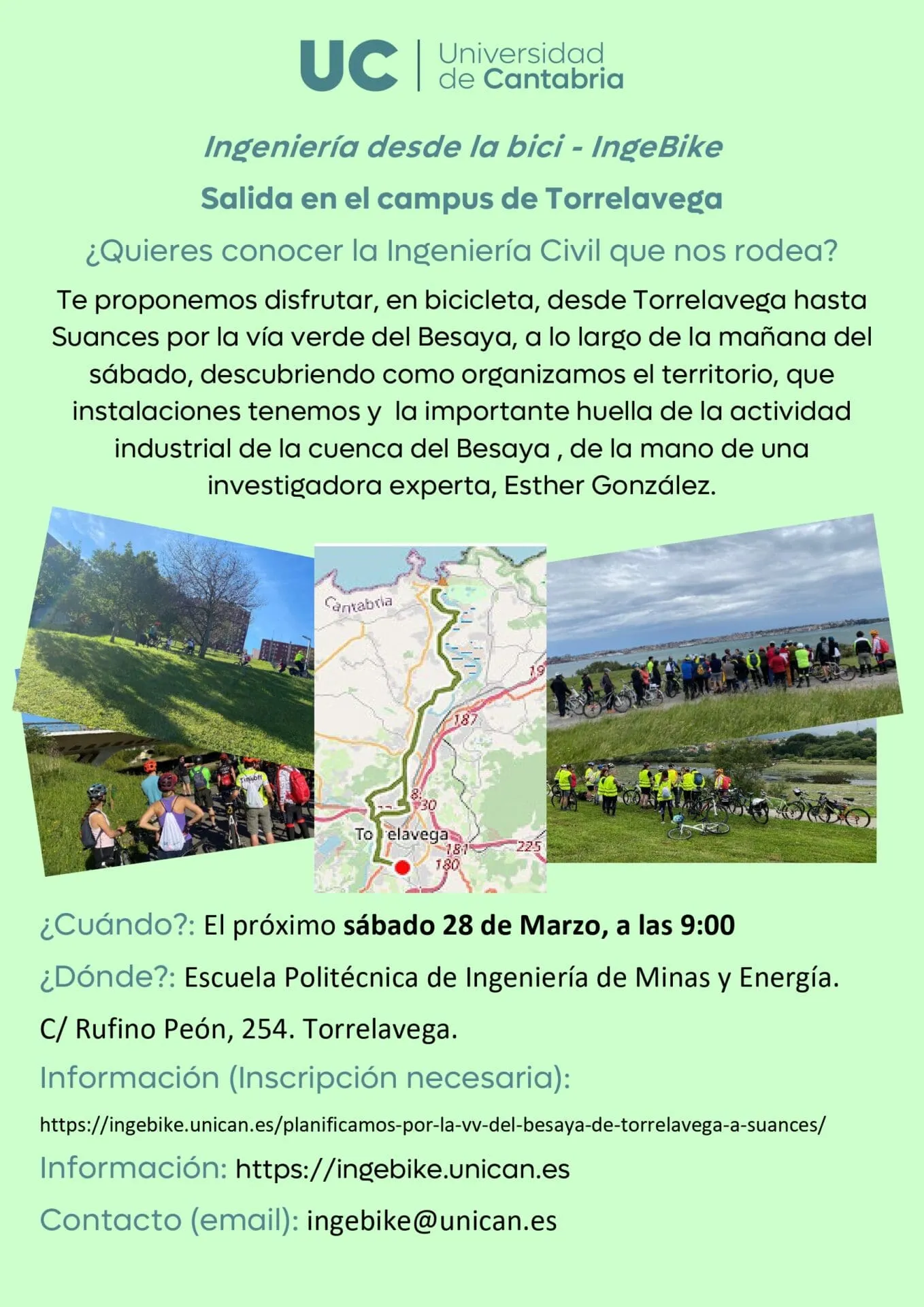 Torrelavega acoge una nueva actividad del programa IngeBike de la Universidad de Cantabria