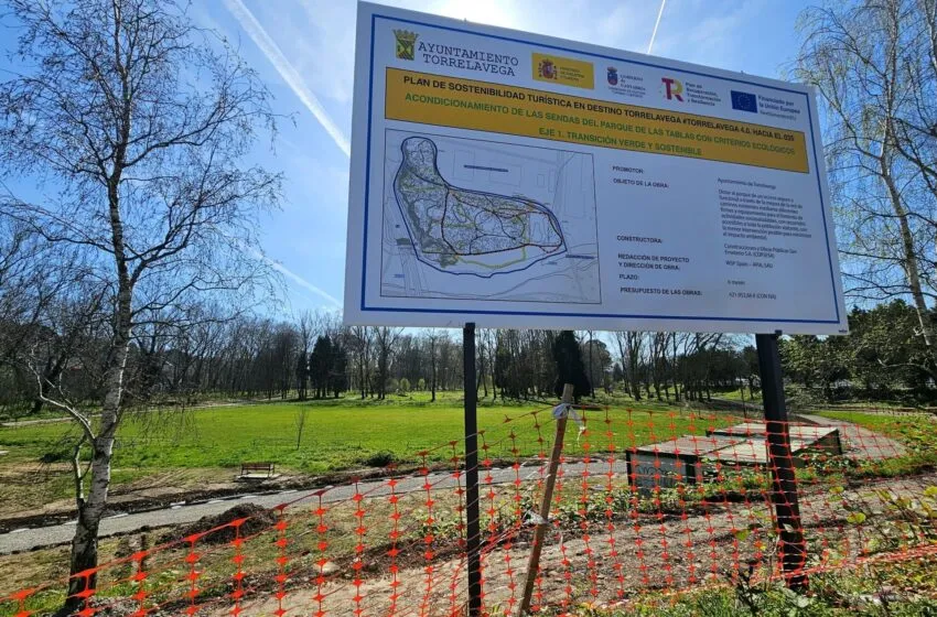 Torrelavega avanza en la mejora del Parque de Las Tablas con el acondicionamiento de sus sendas