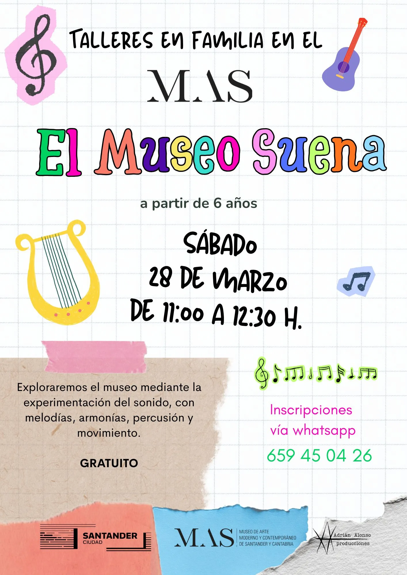 El MAS propone una nueva actividad familiar con el taller ‘El museo suena’