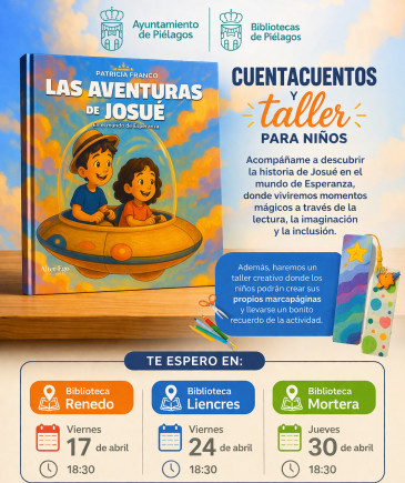  “Las aventuras de Josué en el mundo de Esperanza” recalarán en las Bibliotecas de Piélagos en tres veladas destinadas a los lectores más pequeños