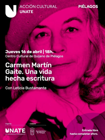 Noticias de Cantabria | El Cántabro | UNATE y Leticia Bustamante descubrirán en Quijano la personalidad arrolladora de Carmen Martín Gaite que reflejó en sus obras la España de toda una época