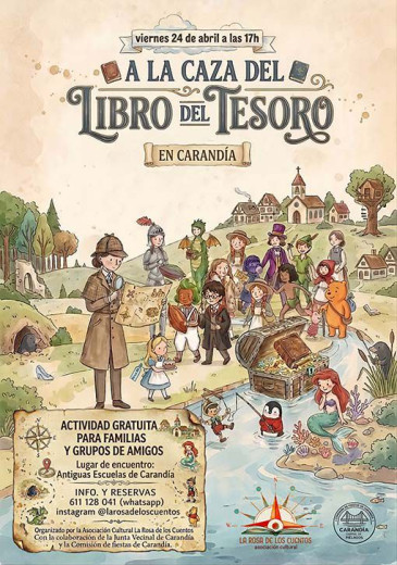  La Asociación cultural ‘La rosa de los cuentos’ de Carandía celebrará el #DíaDelLibro con una propuesta para disfrutar en familia o con amigos