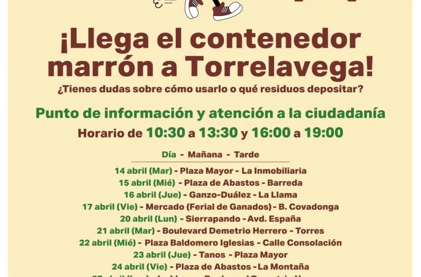  Torrelavega avanza en la implantación del contenedor marrón con puntos informativos itinerantes
