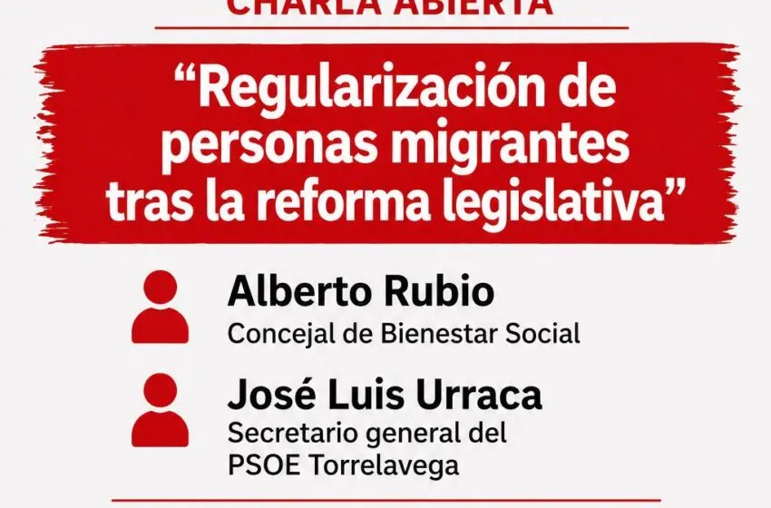  El PSOE de Torrelavega abre el debate sobre la regularización de migrantes tras la reforma legal