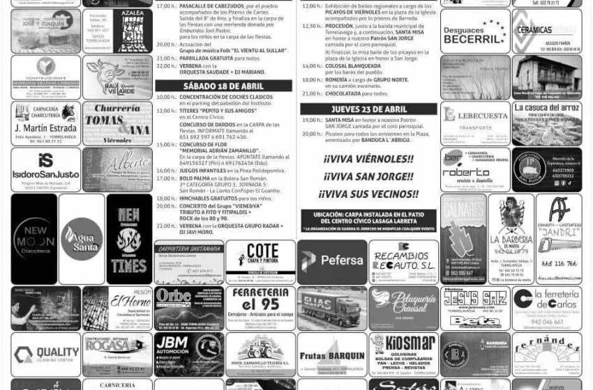  Viérnoles se vuelca con San Jorge: cuatro días de fiesta para todos los públicos