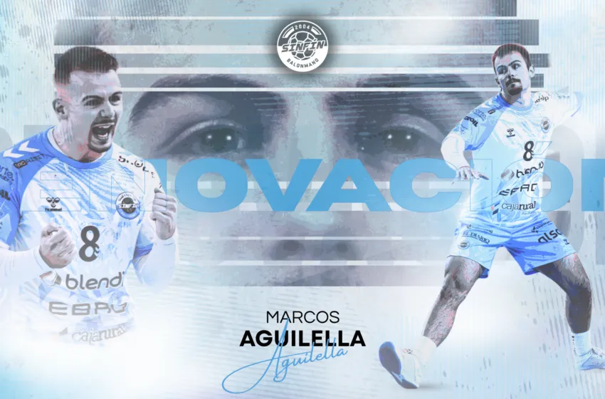  Aguilella, el seguro desde los siete metros, renueva con el Blendio Sinfín y seguirá liderando al equipo