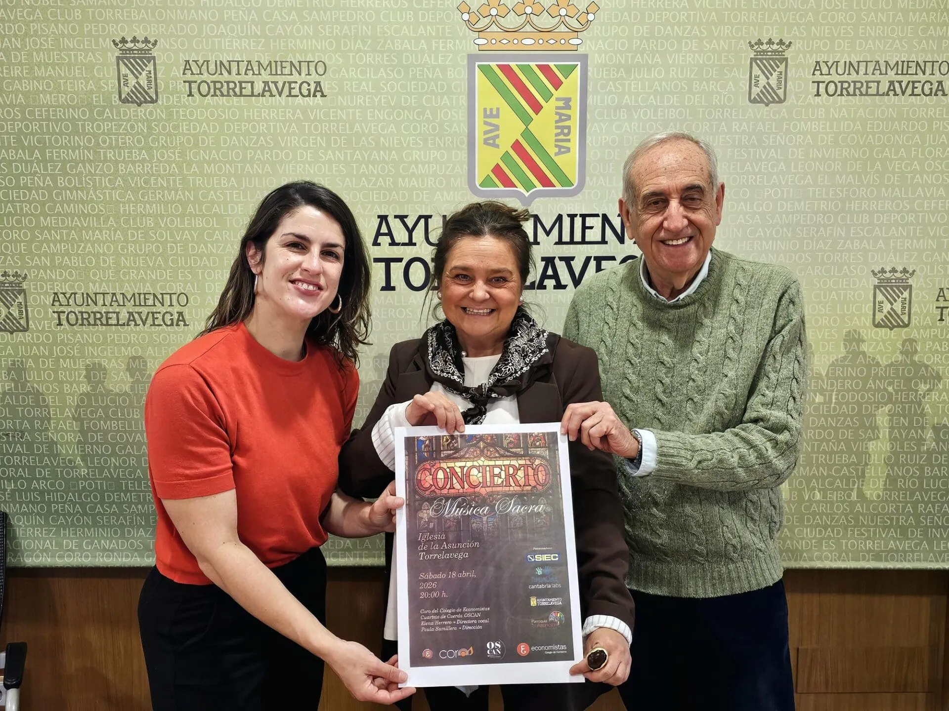 Concierto de Música Sacra en La Asunción a cargo del Coro del Colegio de Economistas y del cuarte de cuerda de la OSCAN