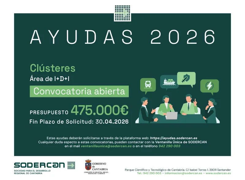 Industria convoca ayudas para los clústeres sectoriales con un presupuesto de 475.000 euros