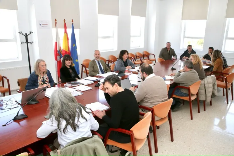 Momento de la reunión celebrada esta mañana. FOTO: Nacho Romero