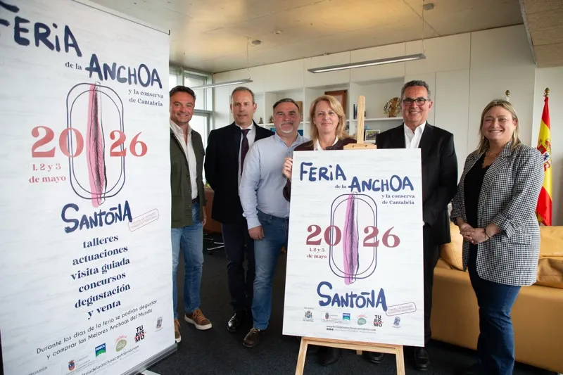 Imagen del cartel de la Feria de la Anchoa de este año. (Foto: Nacho Romero).